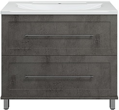 Misty Мебель для ванной Марта 100 темный бетон – фотография-2